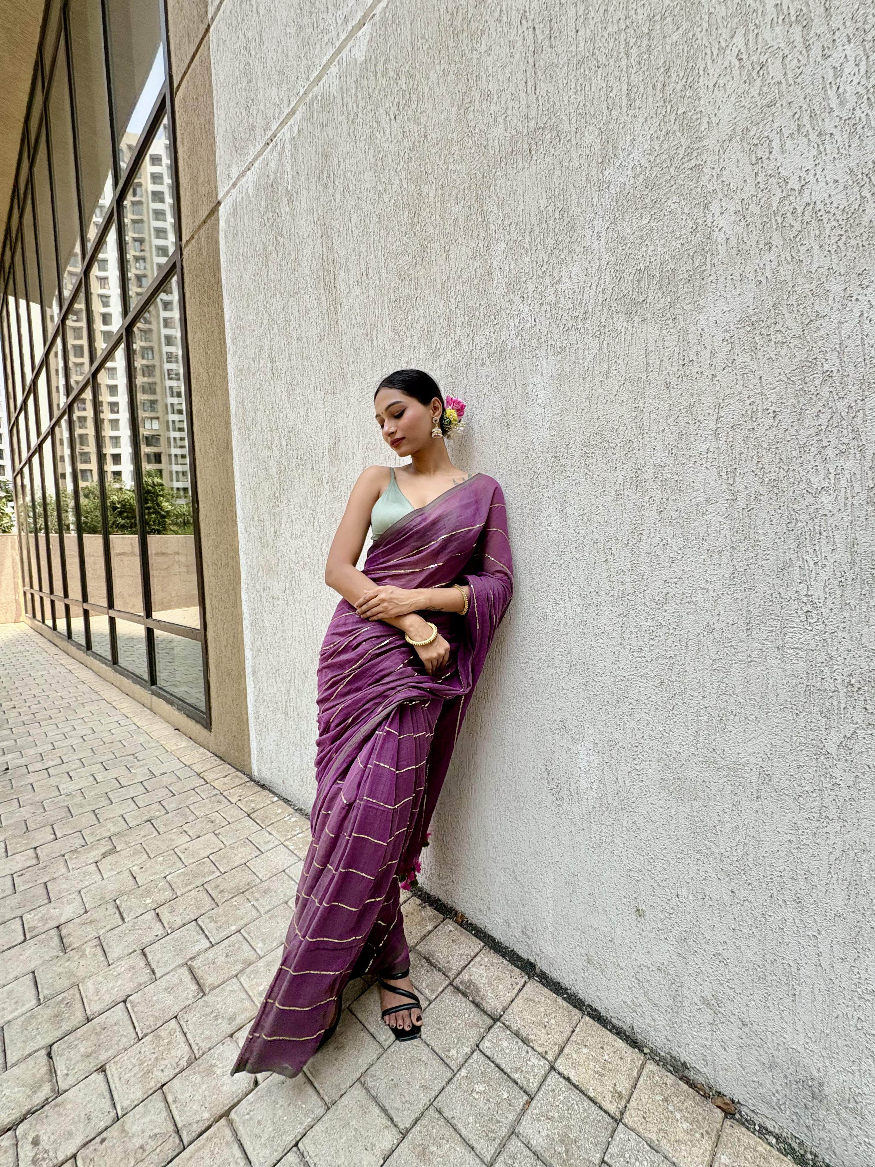 Chumki Pure Cotton Mul Saree