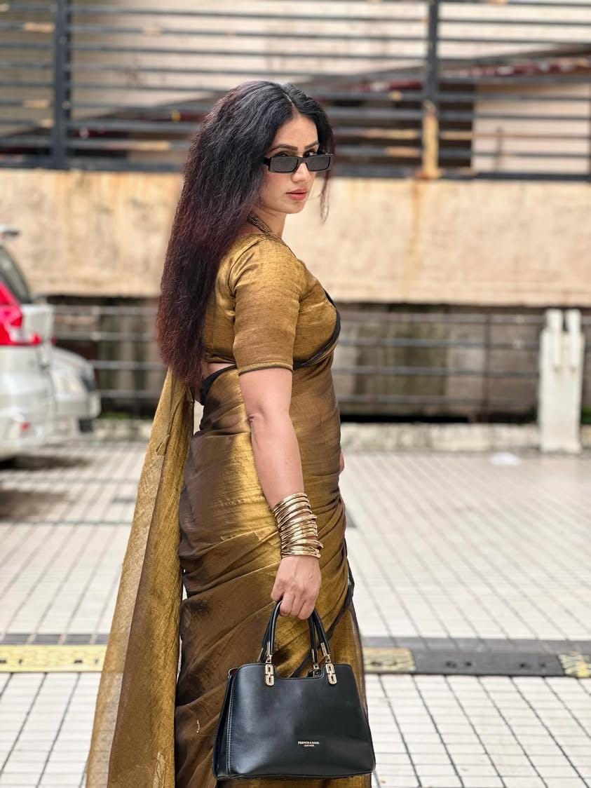 RAAGA GOLD HANDLOOM TISSUE SAREE