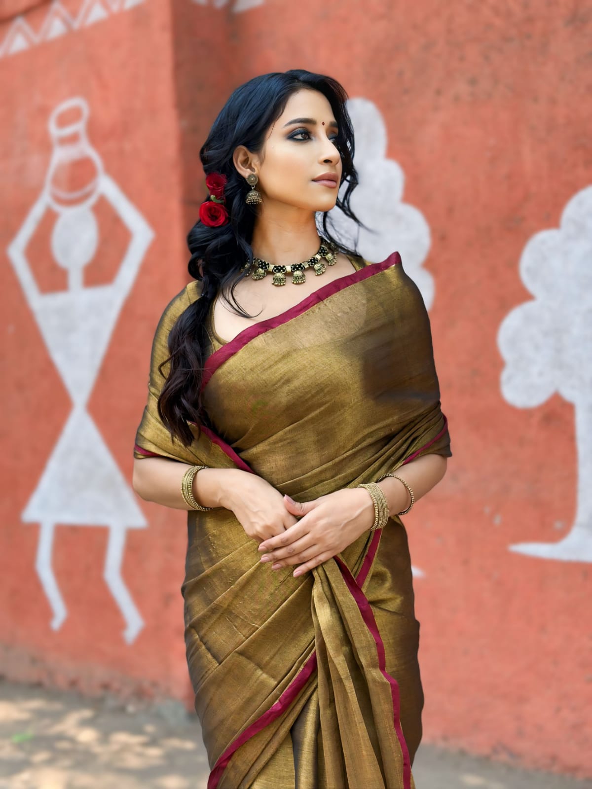 SWARNA RAGINI – GOLD TISSUE SAREE